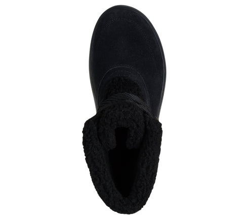 Ghete sport, dama, SKECHERS GO WALK HORIZON BOOT 144722-BBK negru, piele intoarsa